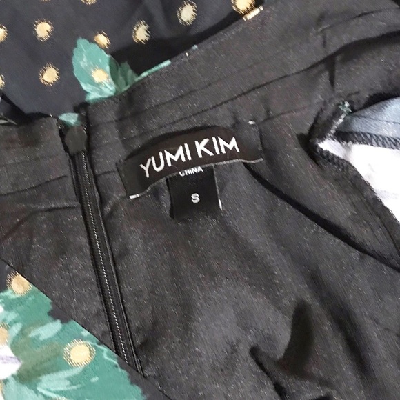 Yumi Kim black long sleeve floral maxi dress Size S NWOT - Picture 7 of 7